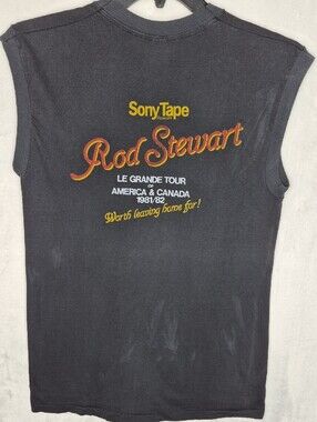 Vintage 1981 Rod Stewart Tonight I'm Yours America Tour Shirt M